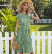 Charlotte Evans | Elegant Polka Dot Summer Dress For Women
