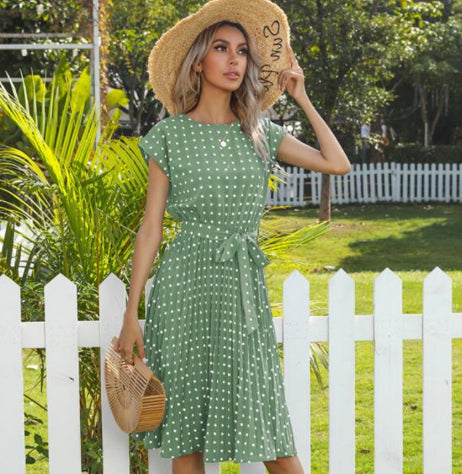 Charlotte Evans | Elegant Polka Dot Summer Dress For Women