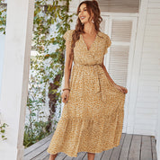 Charlotte Mitchell | Floral Wrap Summer Dress For Women