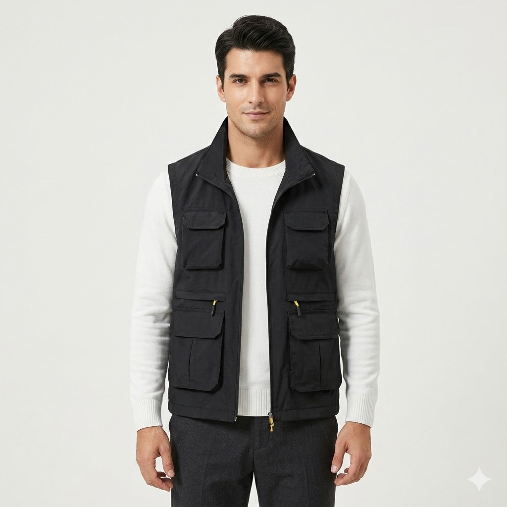 Marco Bellini | Utility Cargo Vest For Men