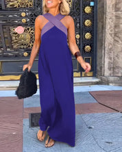 Ruby Stewart | Cross Halter Maxi Dress For Women