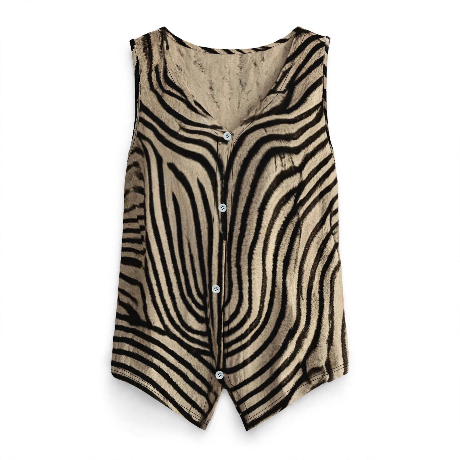 Jade Thompson | Wave Print Sleeveless Blouse For Women