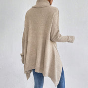 Phoebe Martin | Oversized Turtleneck Knit Sweater For Women