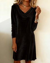Ruby Thompson | Velvet Midi Cocktail Races Dress For Women