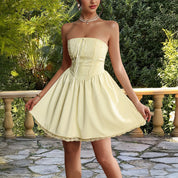 Charlotte Smith | Elegant Strapless Mini Dress For Women