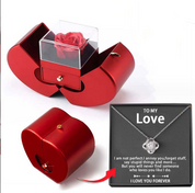 Matilda Cross | Preserved Rose Jewellery Box With Necklace For Women