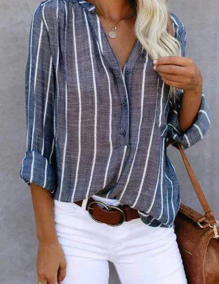 Matteo Ricci | Striped Casual Blouse For Women