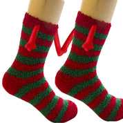 Ember | Red Santa Magnetic Christmas Socks Unisex & Couples