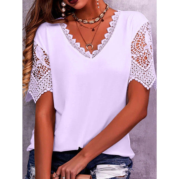Eliza Williams | Lace V-Neck Blouse For Women
