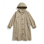 Paola Glenelg | Beige Long Hooded Raincoat For Women
