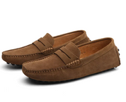 Leandro Walley | Suede Penny Driving Loafers For Men