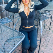 Sienna Moreau | Ribbed Lounge Set With Luxe Sculpted Fit Detail