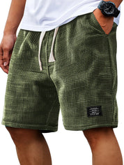 Corey Whitworth | Waffle-Knit Casual Shorts For Men