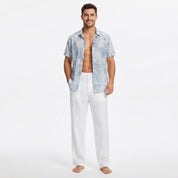 Felix Sutherland | Linen Beach Trousers For Men