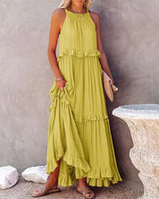 Amelia Turner | Tiered Ruffle Maxi Dress For Women