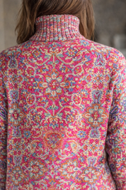 Sophie Bellini | Floral Turtleneck Knit Sweater For Women