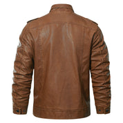 Julian Romano | Sherpa-Lined Leather Jacket For Men
