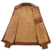 Julian Romano | Sherpa-Lined Leather Jacket For Men