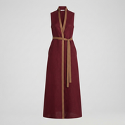 Georgina Wright | Sleeveless Maxi Dress with Contrast Trim For Women