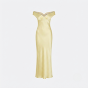 Charlotte Reid | Satin Off-Shoulder Maxi Dress For Women