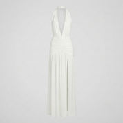 Charlotte Reid | Plunge Halter Maxi Dress For Women