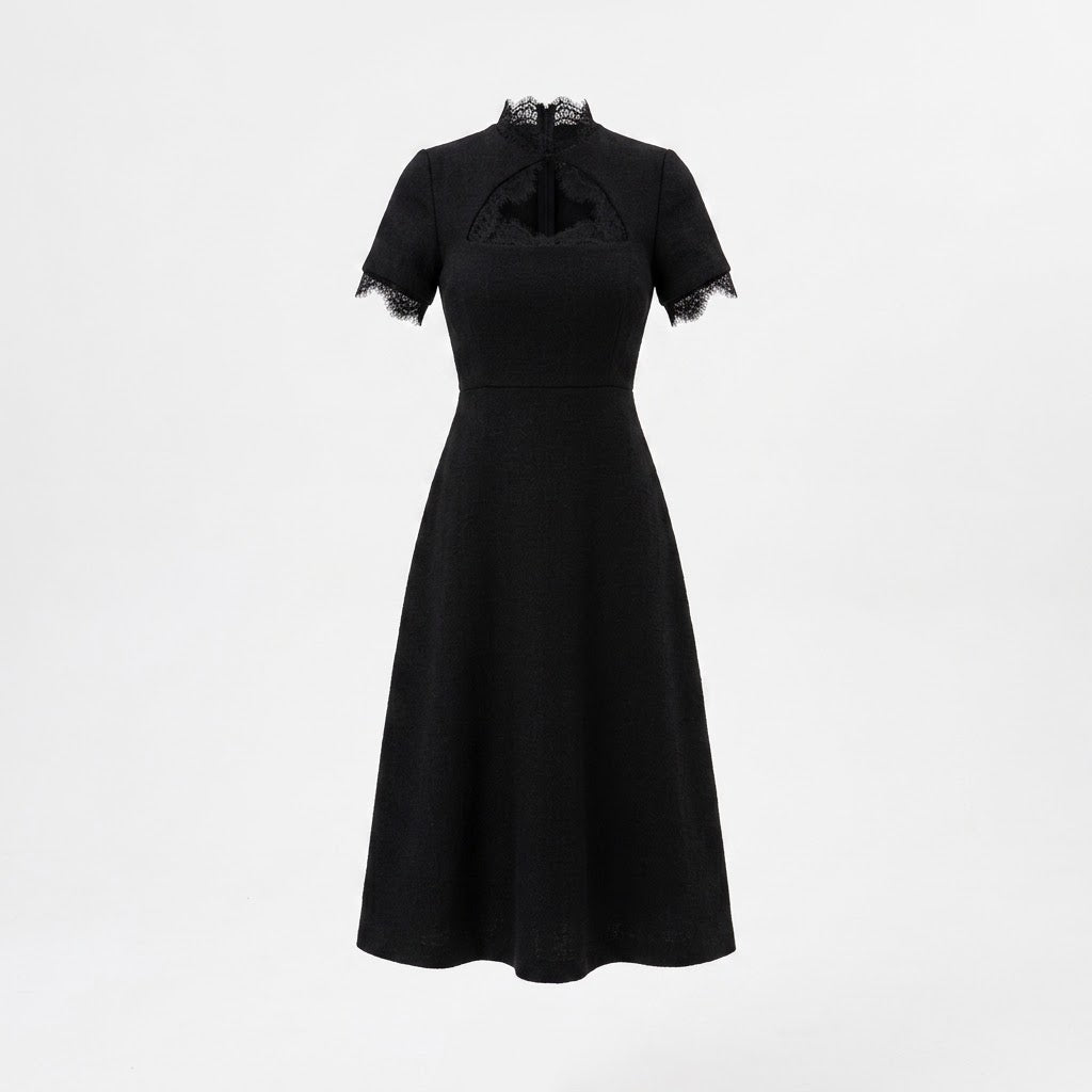 Hannah Collins | Lace Trim Mini Dress For Women