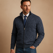 Luca Moretti | Premium Zip Knit Jacket For Men