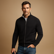 Luca Moretti | Premium Zip Knit Jacket For Men