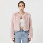 Camille Laurent | Luxe Faux Fur Jacket For Women