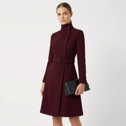 Genevieve Moretti | Elegant Belted Midi Dress For Women