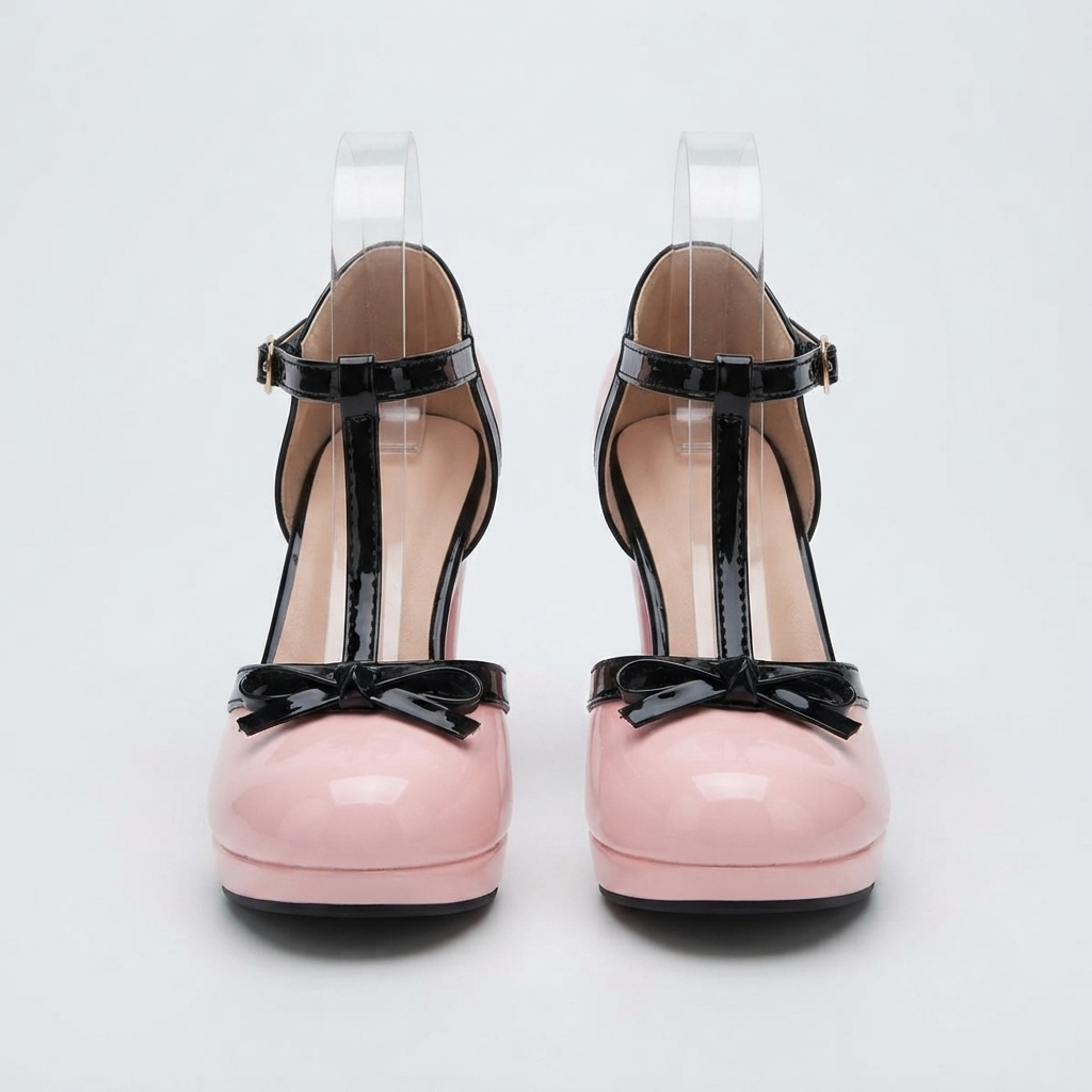 Holly Brennan | Platform T-Strap Block Heels For Women