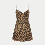 Holly Robertson | Leopard Print Mini Dress For Women