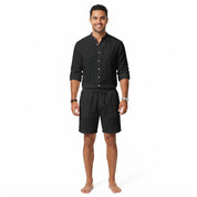 Hugh Barrett | Linen Shirt And Shorts Set For Men