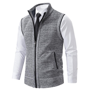 Matteo Sinclair | Knitted Zip Vest For Men