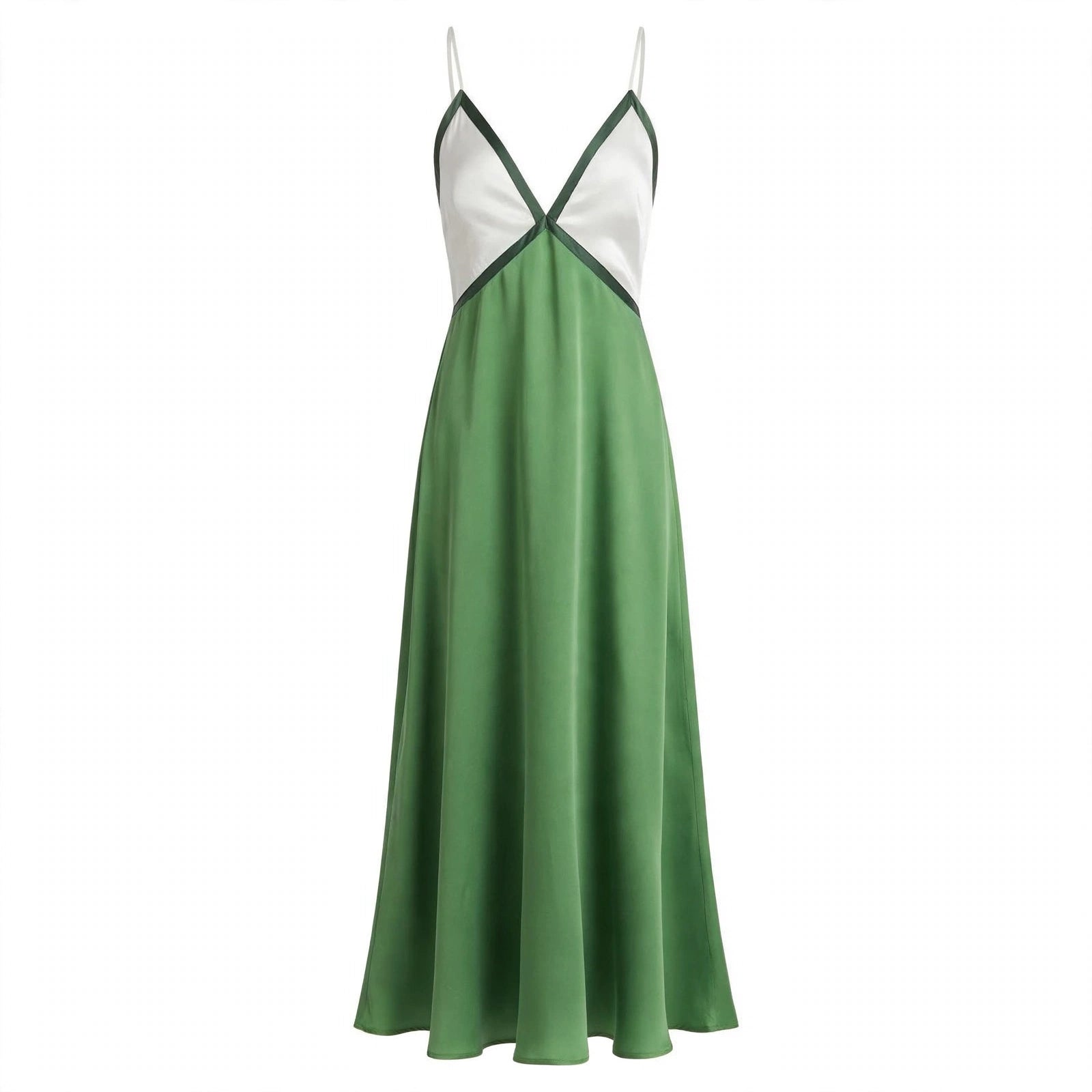 Rosalind Hawke | Maxi Dress With Colorblock V-Neck For Women