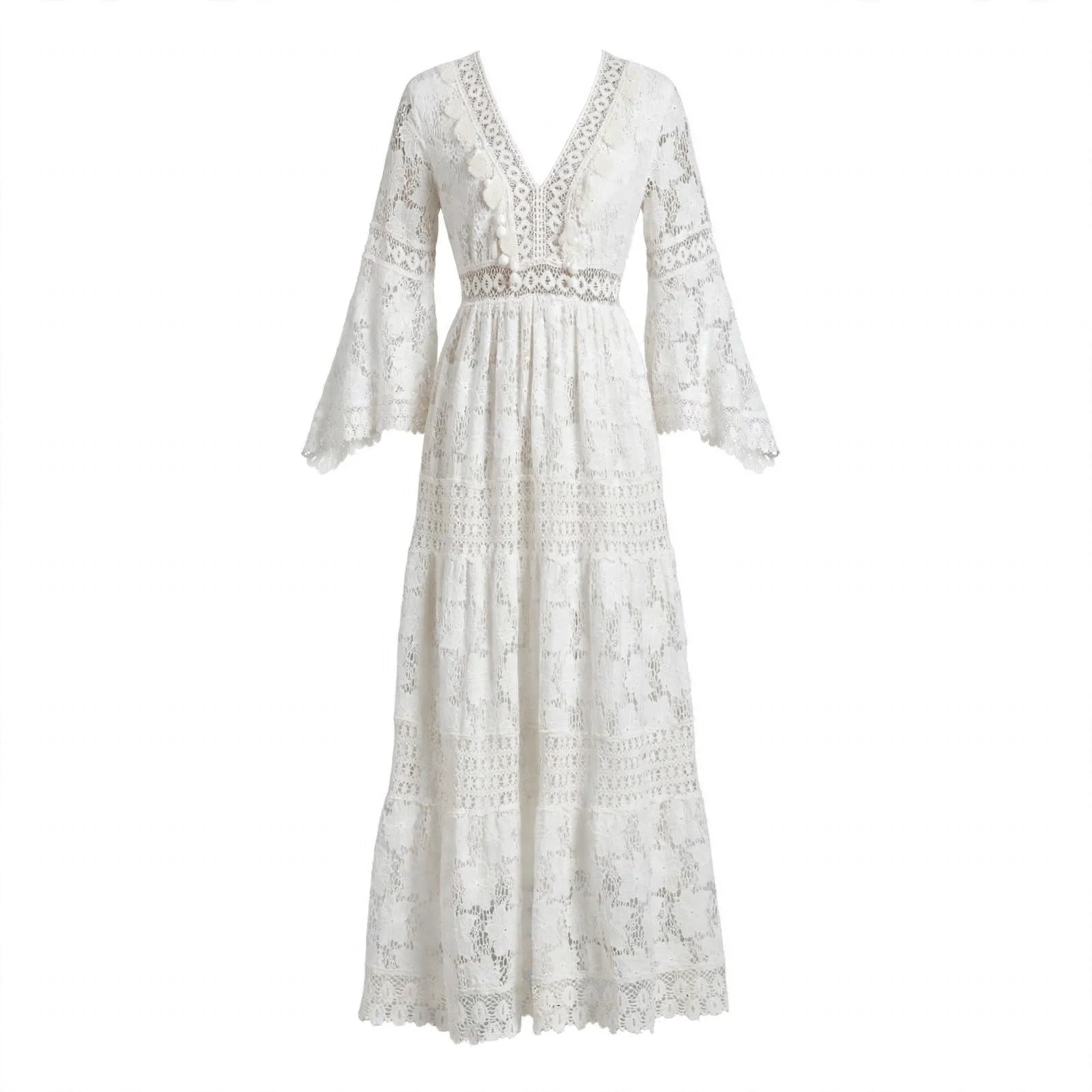 Amelia Thorne | Boho Long Sleeve Maxi Dress For Women