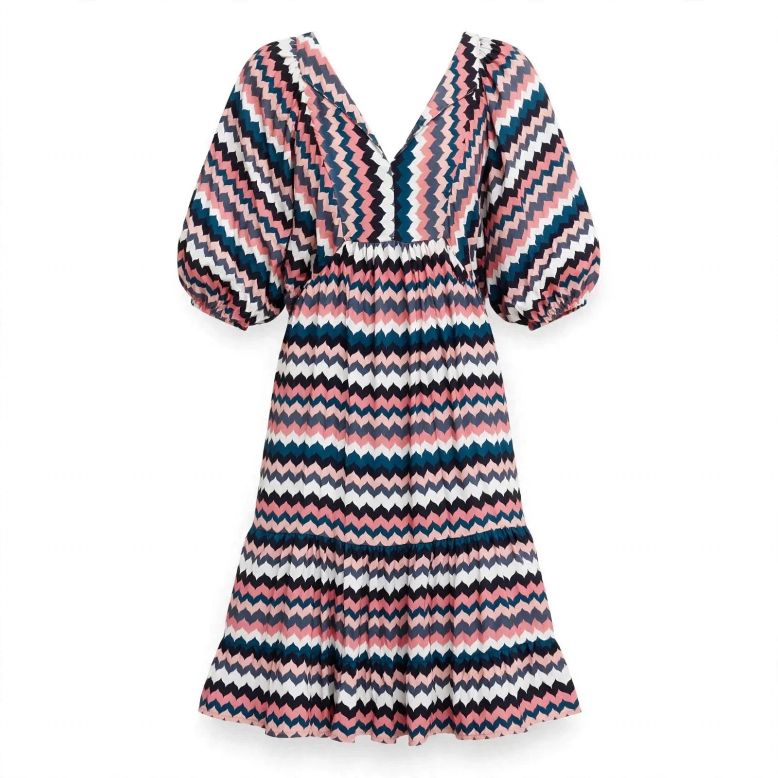 Matilda Kingswood | Chevron Print Maxi Dress For Women