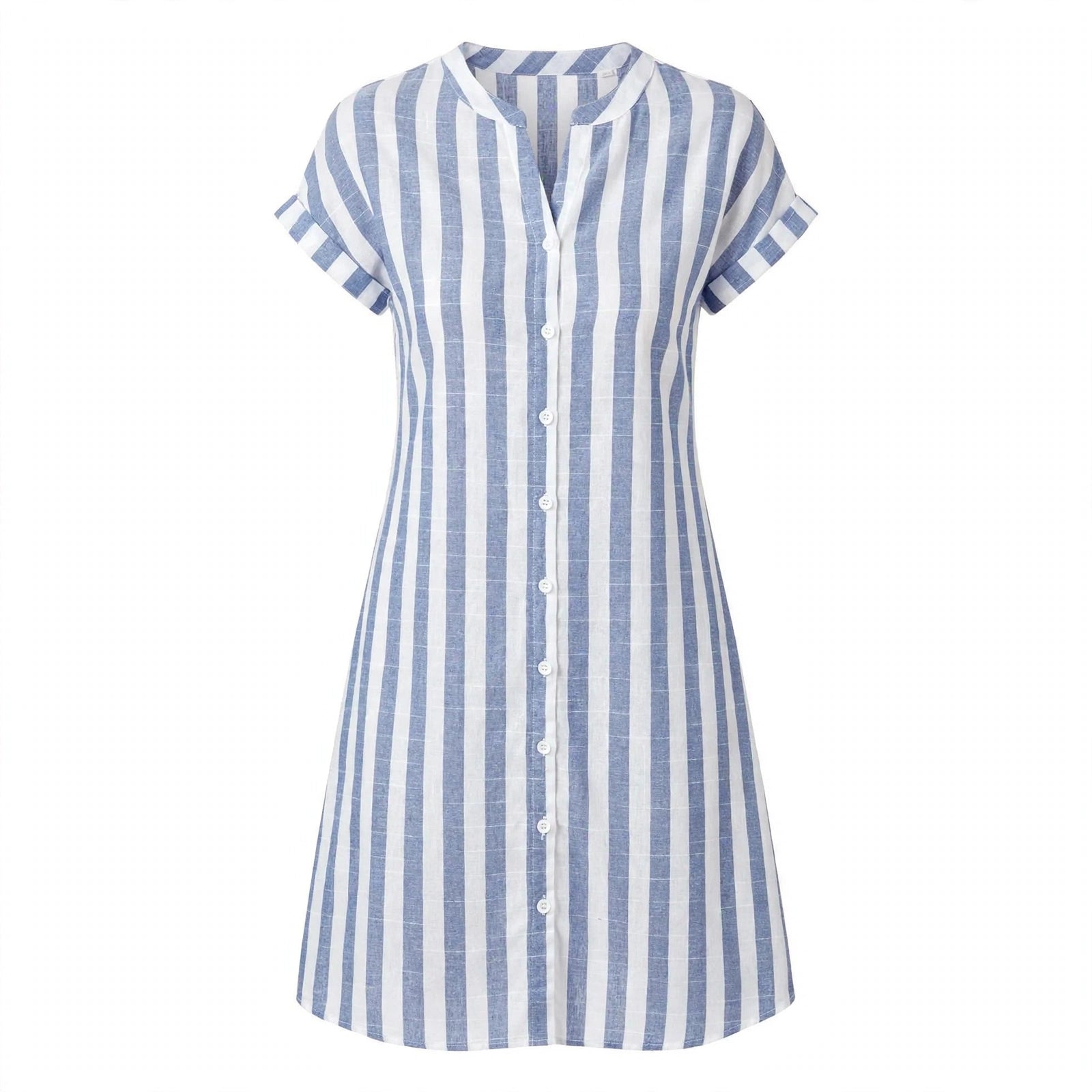 Millie Ashgrove | Striped V-Neck Summer Dress For Women