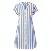 Millie Ashgrove | Striped V-Neck Summer Dress For Women