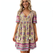 Amber Sullivan | Boho Floral Summer Dress For Women