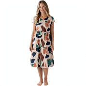 Marnie Costello | Tiered Geometric Print Midi Dress For Women