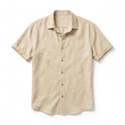 Cesare Crandale | Short Sleeve Linen-Look Summer Shirt For Men