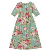 Tina Colebridge | Floral Print Half Sleeve Midi Dress For Women