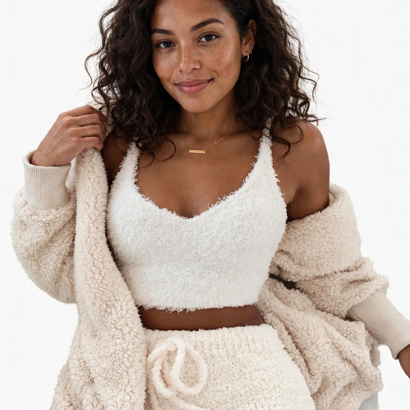 Zita Brayham | Fluffy 3-Piece Lounge Set For Women