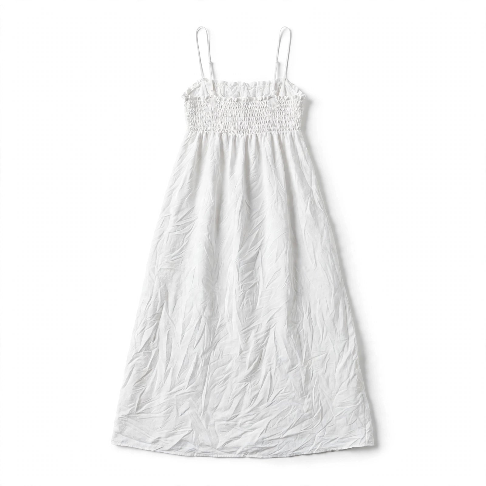 Elvira Belhurst | White Cotton Cami Maxi Dress For Women