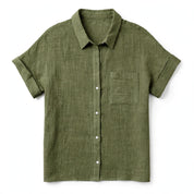 Patrizia Wesford | Linen Look Short Sleeve Shirt For Women