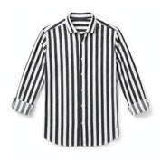 Remo Fenbridge | Striped Stretch Long Sleeve Shirt For Men