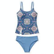 Grazia Rivham | Printed High Waist Tankini Set For Women