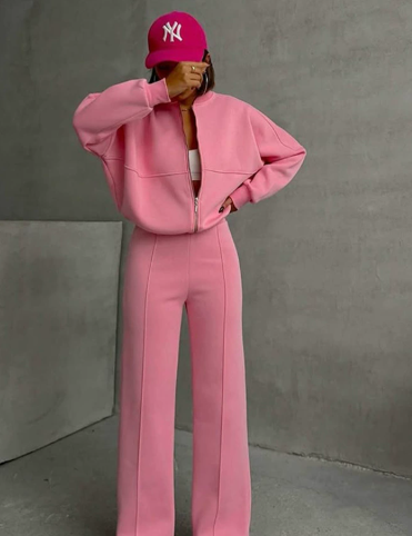 Élodie Moreau | Luxe Comfort Zip Lounge Set For Women