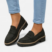 Isabella Moretti | Classic Chunky Sole Loafers with Modern Edge For Women